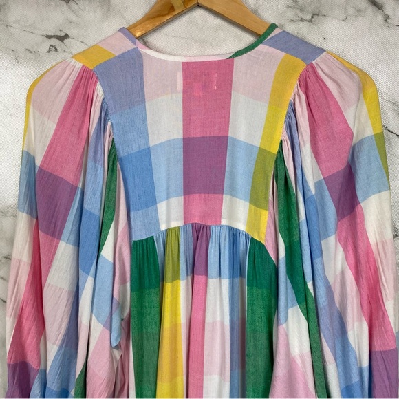 🎈MILLE 🌷 Daisy In Pastel Plaid Dress Sz XXS - Picture 8 of 13